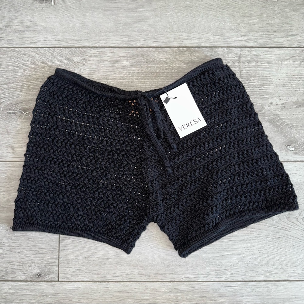 NWT VERESA Official Veresaid Boram Short Pants Knit Shorts Black Resortw… - Picture 4 of 8